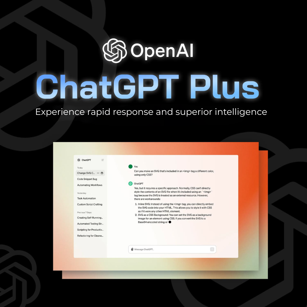 Chat gpt ChatGPT Plus share account - Image 1